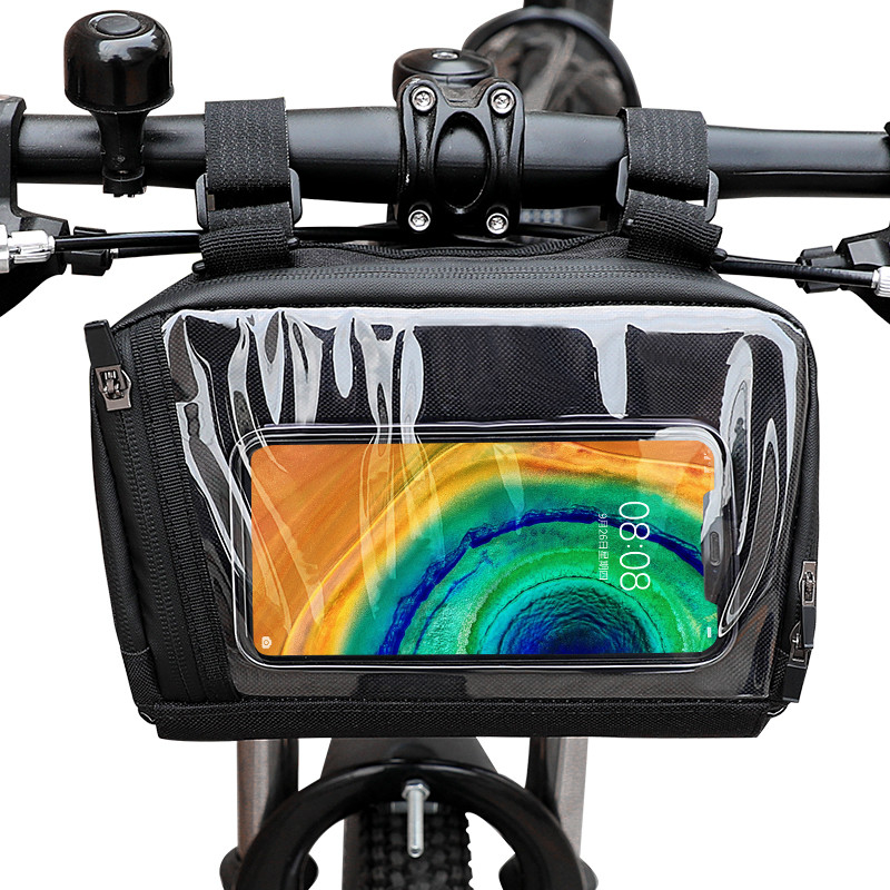 Touch Screen Fahrrad-Telefon-Tasche, die wasserdichten Telefon-Kasten-Geldbörsen-Beutel 20x8x10cm im Freien radfährt
