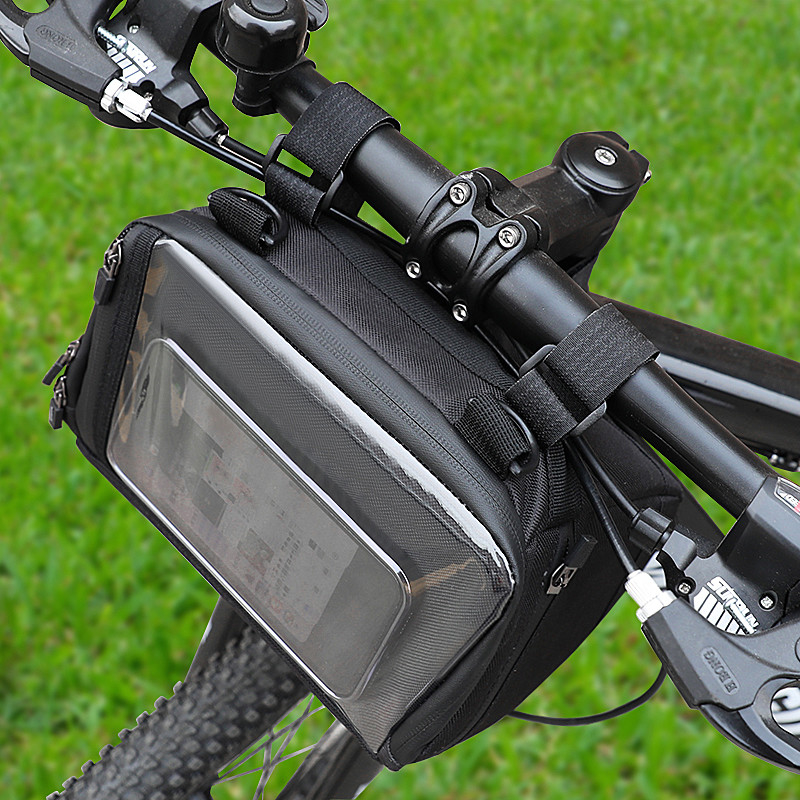 Touch Screen Fahrrad-Telefon-Tasche, die wasserdichten Telefon-Kasten-Geldbörsen-Beutel 20x8x10cm im Freien radfährt