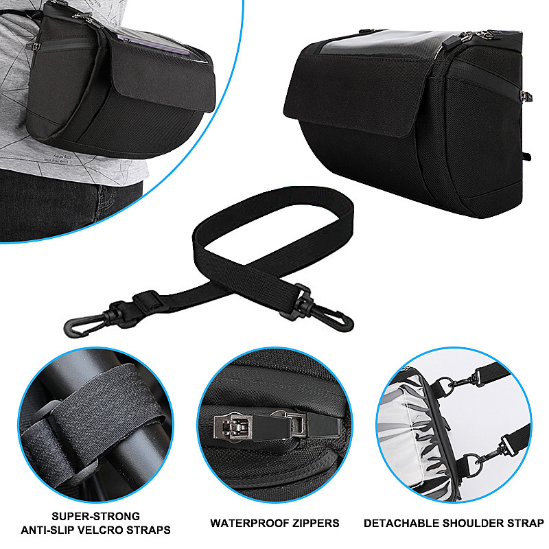 Touch Screen Fahrrad-Telefon-Tasche, die wasserdichten Telefon-Kasten-Geldbörsen-Beutel 20x8x10cm im Freien radfährt