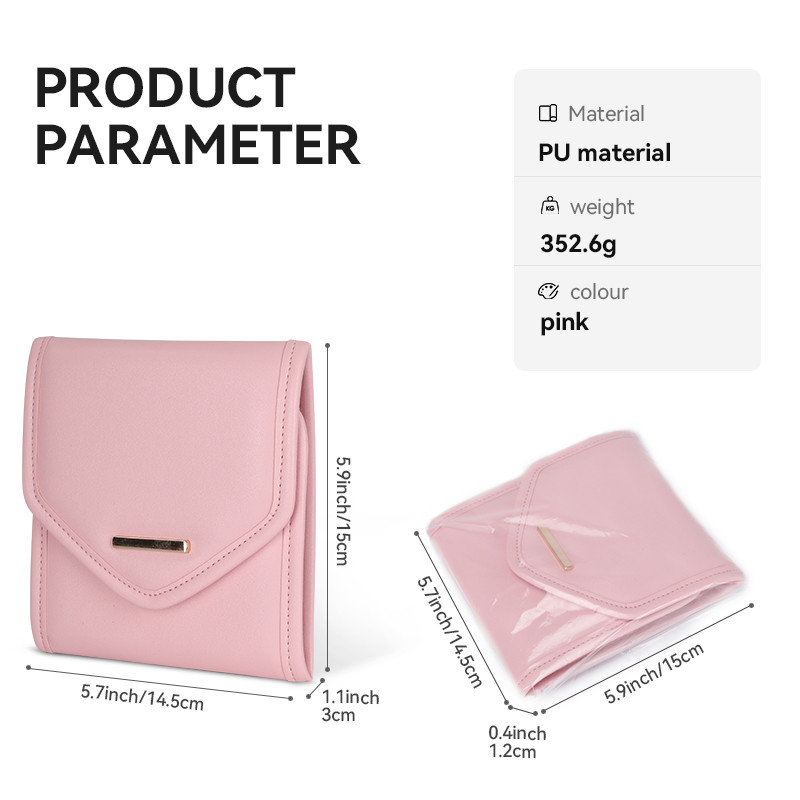 Faltbare Schmuck-Speicher-Taschen-Kasten-Mini Travel Organizer Jewellery Roll-Tasche 14.5x3x15cm