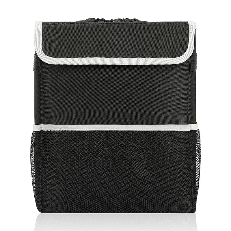 Abfall-Auto-Organisator-Bags Black Hanging-Leck-Beweis-Abfalleimer-Deckel-Abfall 8.4x7.4x10.4“