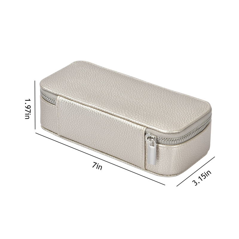 Make-upschmuck-Speicher sackt lederne Reise tragbares 7x3.15x1.97 Kasten PUs“ ein