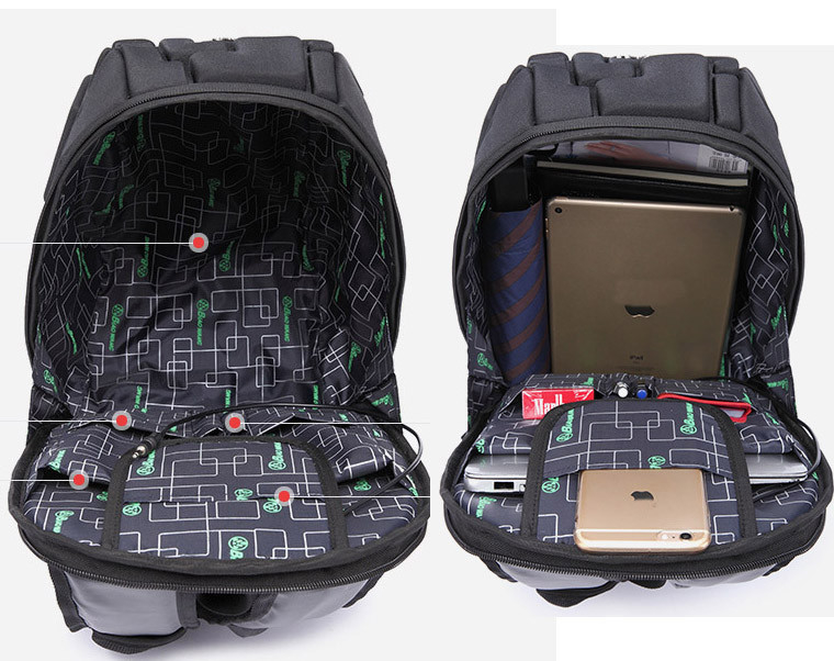 Harte große Größe 16.14x10.43x1.18 EVA Shell Business Backpack Travelling Bagss“