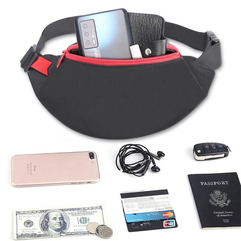 tragen das Nylonbeutels-Telefon der taillen-420d, das für Mann-Frauen praktisch ist, 26X8X12.5“ zur Schau