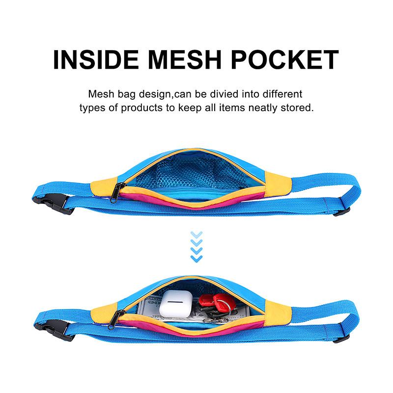 Nylon-Zoll Fanny Packs 420D 11X2.3X4.3 der Bügel-Riemen-Taillen-Taschen-Frauen