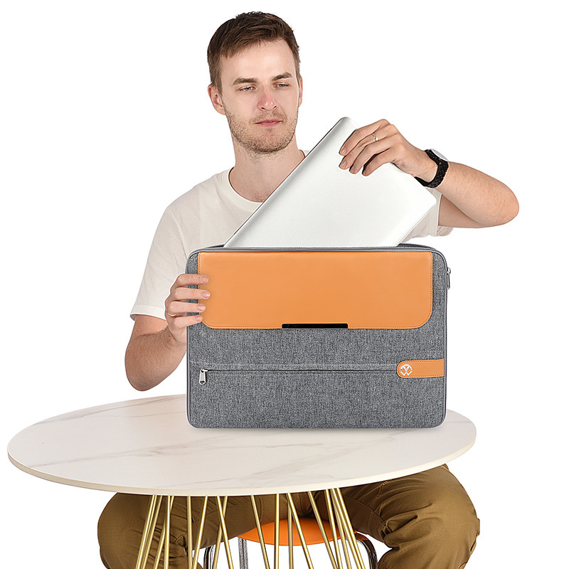 Computer-Ärmel ein 15,6 Zoll-kundenspezifischer Geschäfts-Laptop sackt lederne Damen-Laptop-Handtaschen-Abdeckung ein