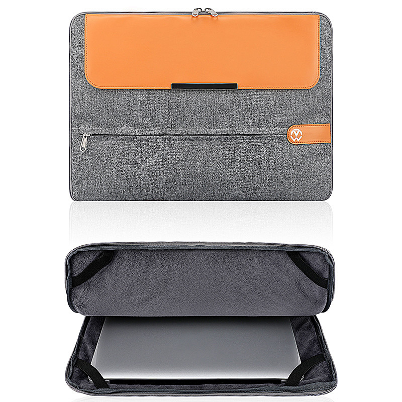 Computer-Ärmel ein 15,6 Zoll-kundenspezifischer Geschäfts-Laptop sackt lederne Damen-Laptop-Handtaschen-Abdeckung ein