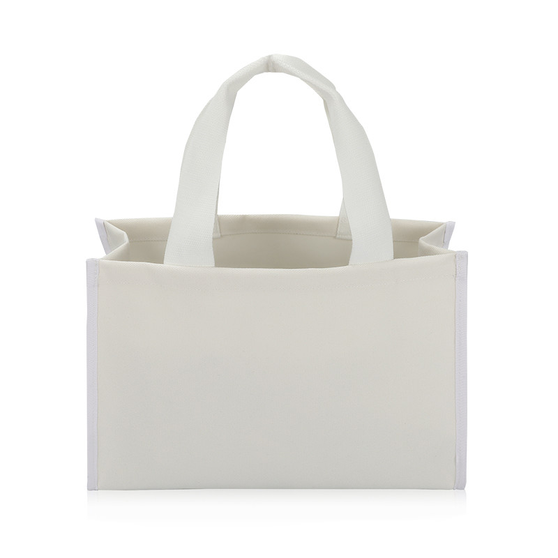 Segeltuch Tote Bag Eco Friendly Shopping sackt Kleinstarke Hochleistungsunterseite 4x4x10“ ein