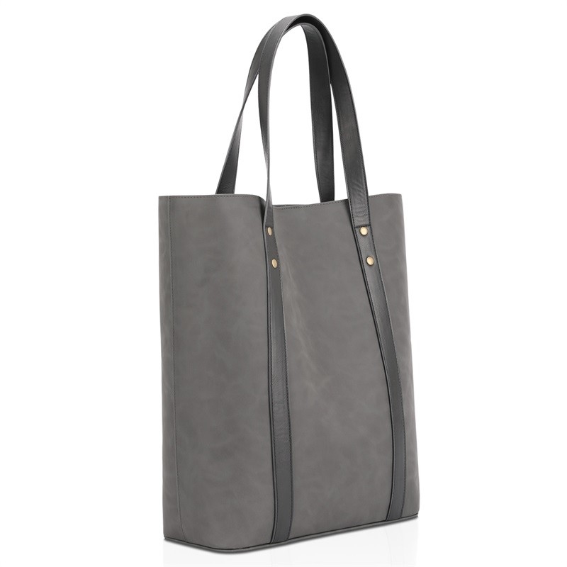 Druck freundliche Einkaufstasche-kundenspezifischen Reißverschluss-Taschen-Leder-Käufer-Totalisator 13X5X15 Eco“