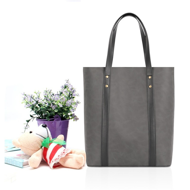 Druck freundliche Einkaufstasche-kundenspezifischen Reißverschluss-Taschen-Leder-Käufer-Totalisator 13X5X15 Eco“