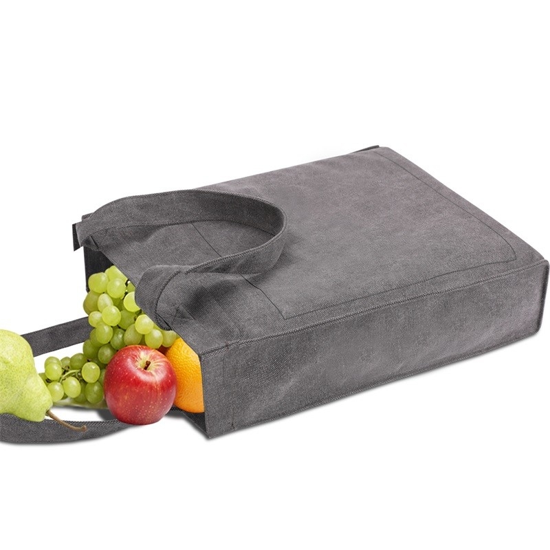 Wiederverwendbare freundliche Einkaufstaschen Tote Women ' s-Segeltuch-Handtaschen Eco schürzt 13X3X16“