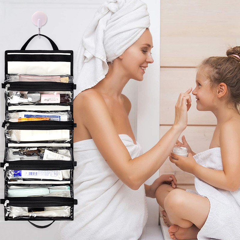 Reise-bilden großes hängendes Toilettenartikel-Organisator-Bag Separated ExtrapVC Beutel 9X5“