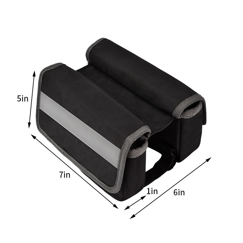 Große Telefon-Fahrrad-Taschen-wasserdichte Rückseite unter Reflektorstreifen-Beutel Seats für das Radfahren von 7X6X5“