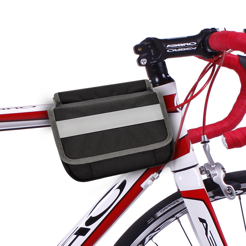 Große Telefon-Fahrrad-Taschen-wasserdichte Rückseite unter Reflektorstreifen-Beutel Seats für das Radfahren von 7X6X5“