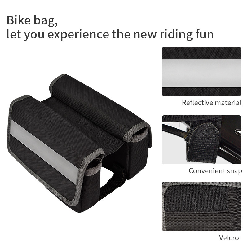 Große Telefon-Fahrrad-Taschen-wasserdichte Rückseite unter Reflektorstreifen-Beutel Seats für das Radfahren von 7X6X5“