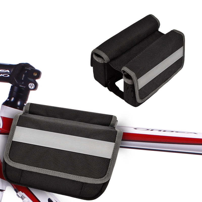 Große Telefon-Fahrrad-Taschen-wasserdichte Rückseite unter Reflektorstreifen-Beutel Seats für das Radfahren von 7X6X5“