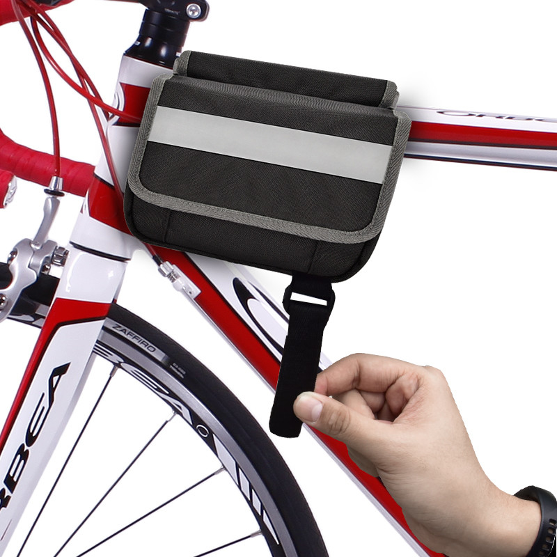 Große Telefon-Fahrrad-Taschen-wasserdichte Rückseite unter Reflektorstreifen-Beutel Seats für das Radfahren von 7X6X5“