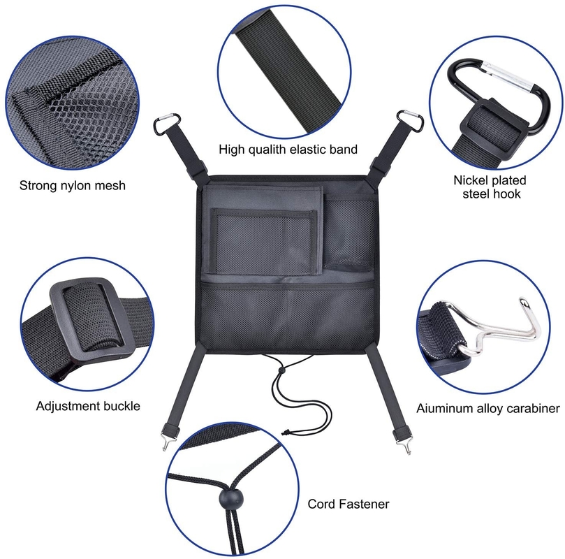 Speicher-Netz-Taschen-Seitengeldbeutel-Selbstfiletarbeits-Taschen-Taschen-Hand Auto-Seats hinterer