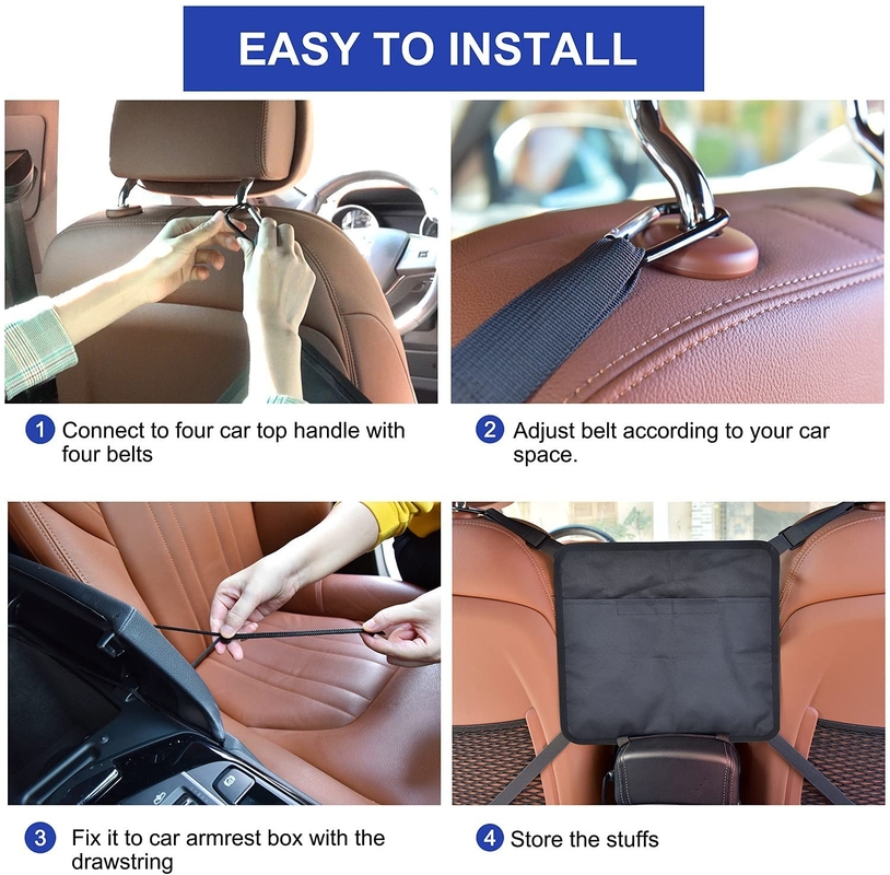 Speicher-Netz-Taschen-Seitengeldbeutel-Selbstfiletarbeits-Taschen-Taschen-Hand Auto-Seats hinterer