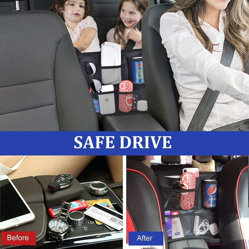 Speicher-Netz-Taschen-Seitengeldbeutel-Selbstfiletarbeits-Taschen-Taschen-Hand Auto-Seats hinterer
