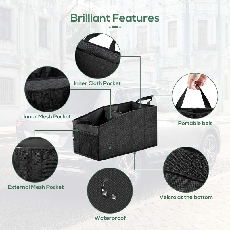 Großer Einkaufsauto-Organisator Bags Grocery Foldable Front Back Seat Truck 19X10X10“