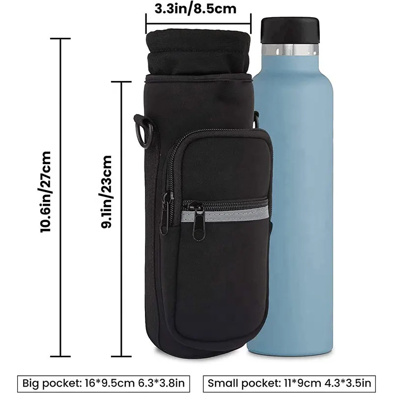 3.3 X 10.6 Zoll wasserdicht Neopren Wasserflaschenhalter Reise isoliert tragbare thermische