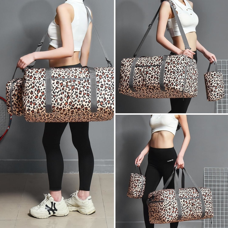 Klappbare 50L Großkapazität Wochenend Krankenhaus Notwendigkeiten Übernachtung Fitnessstudio Reisetasche mit Schuhfach