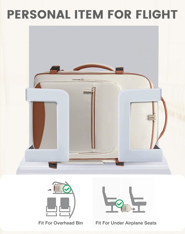 Fluggenehmigt, perfekt für College-Wanderungen, Übernachtungsreisetasche mit 17,3 Zoll Laptop-Abteil.