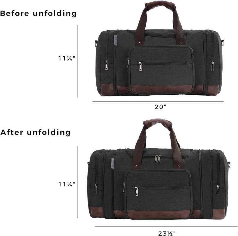Großkapazität Reisetasche Wochenende Bequem mitzunehmen Gepäck Männer Duffel Leinwand Crossbody Reisetasche