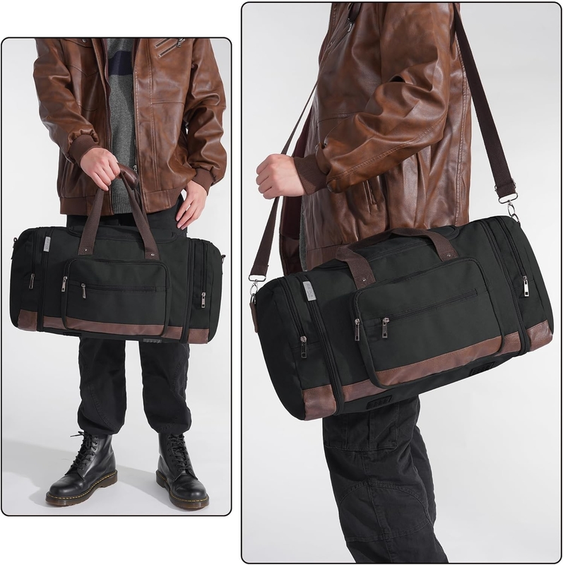 Großkapazität Reisetasche Wochenende Bequem mitzunehmen Gepäck Männer Duffel Leinwand Crossbody Reisetasche