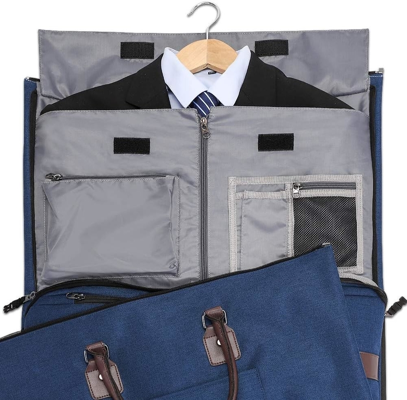 Großes Blau 2 in 1 Hängetasche Koffer Maßgeschneiderte Reisetasche mit Toilettenbeutel