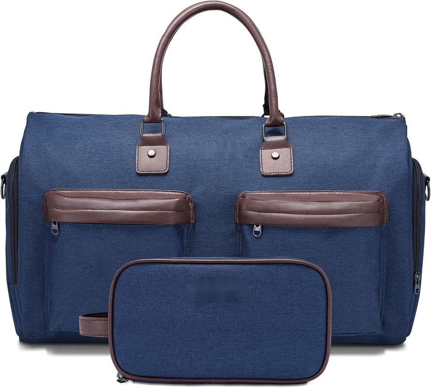 Großes Blau 2 in 1 Hängetasche Koffer Maßgeschneiderte Reisetasche mit Toilettenbeutel