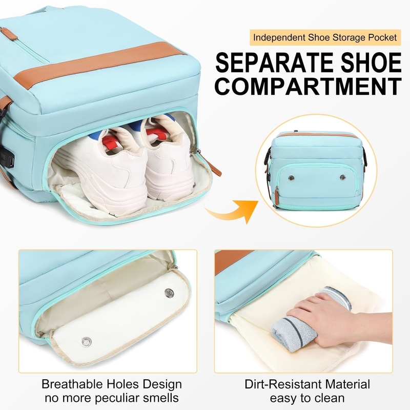 15.6 Zoll Tragballtasche Flugzeugflug genehmigt mit USB-Ladeanschluss