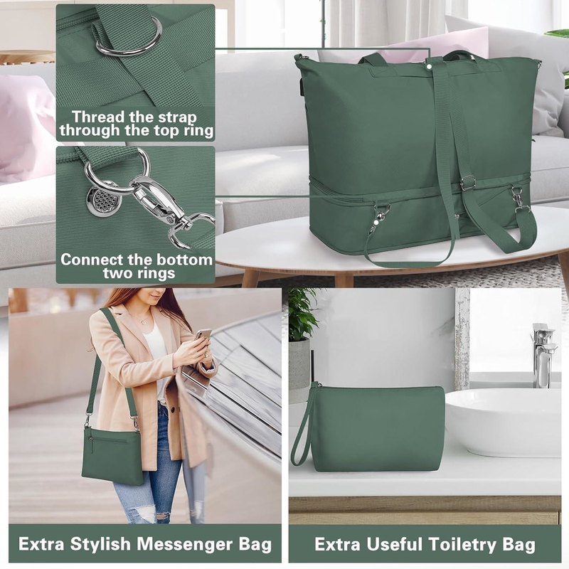 Erweiterbares Carry On Tote Weekend Gym Duffle Custom mit Schuhfach und nasser Tasche