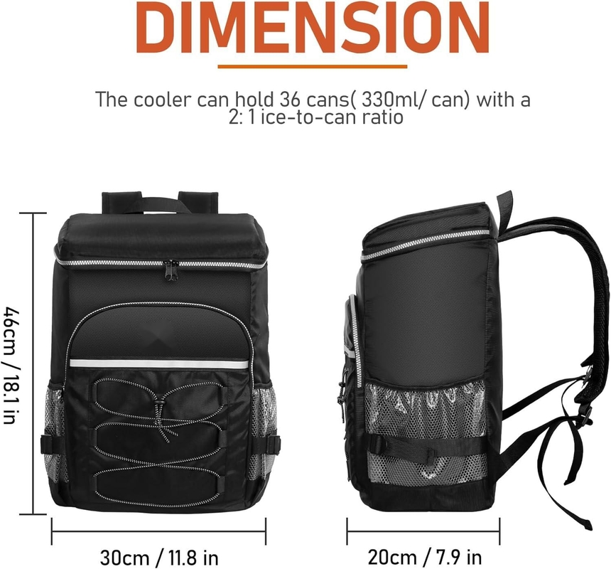 Leichtgewicht Isolierte tragbare Kühltasche Wasserdicht für Picknick Camping Strand Wandern BBQ