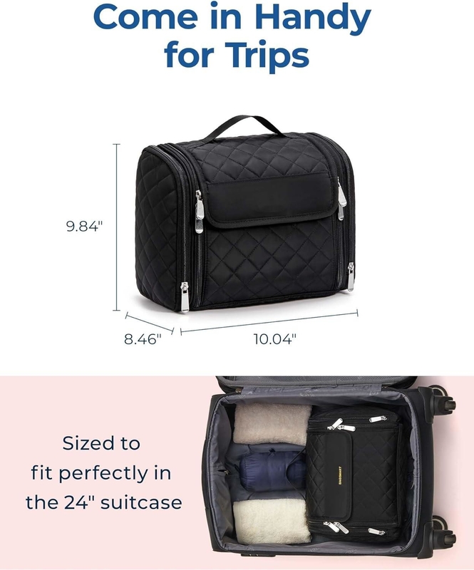 Tragbare Kosmetik Großkapazität Tür Raum Notwendigkeiten Maßgeschneiderte Reisetasche mit Hängen Haken
