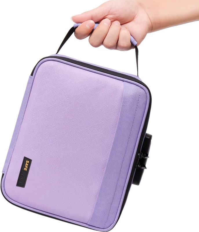 Tragbare, mit Kohlenstoff ausgekleidete, kundenspezifische Reisetasche mit Aktivkohle-Sperre, abnehmbare Trennwände, wasserdichter Reißverschluss