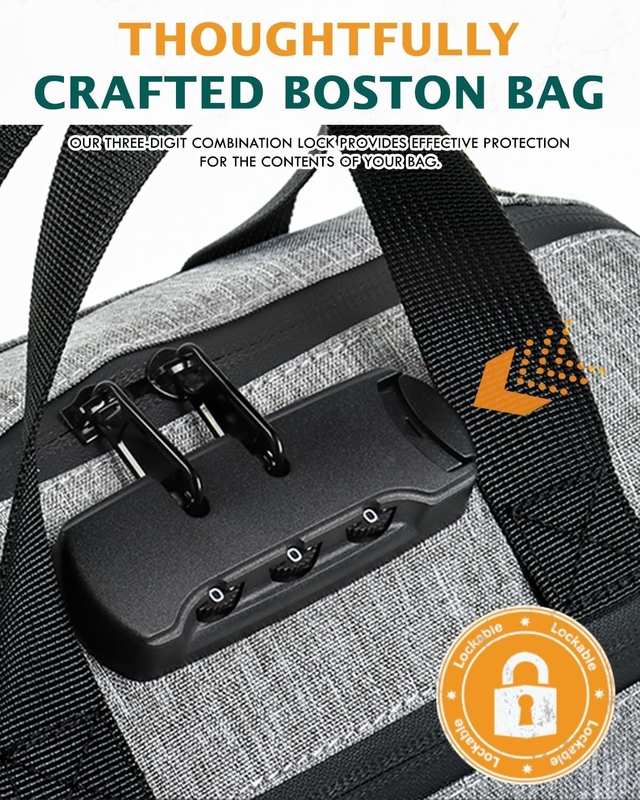 Großartige Geschenke Kohlenstoff ausgekleidete Behälter Aktivkohle Boston benutzerdefinierte Reise Geruchssicherung Tasche mit Kombinationsschloss