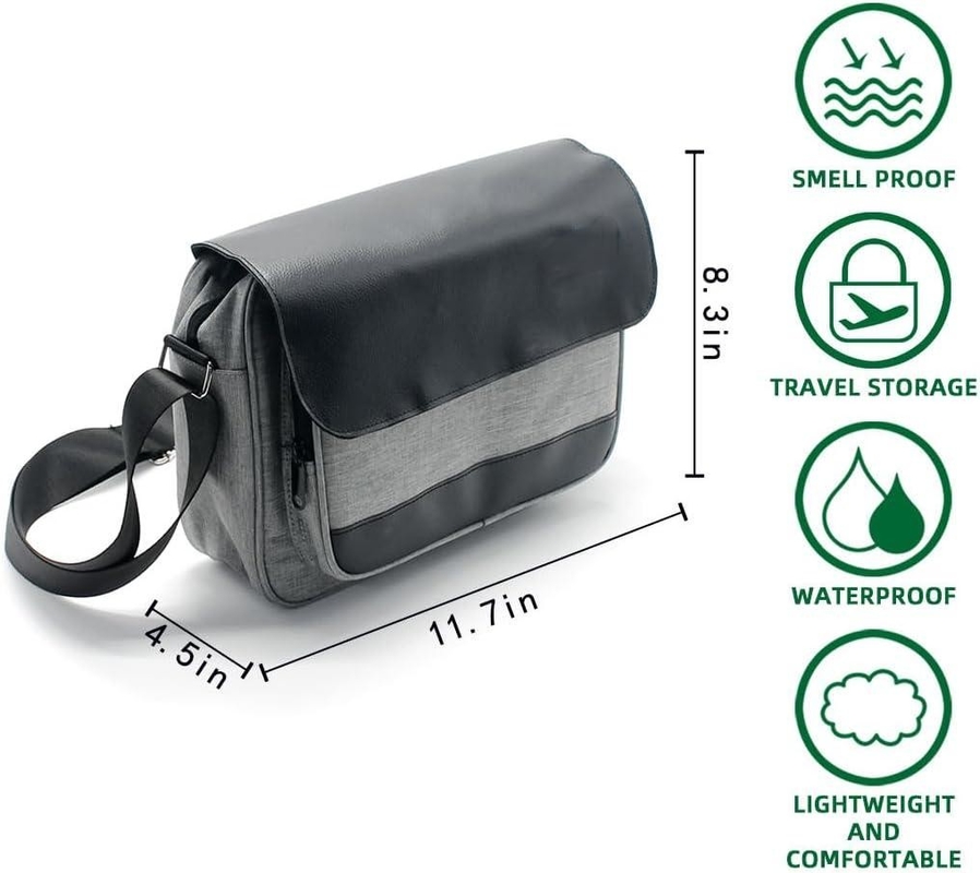 Sicherer Aufbewahrungsraum, benutzerdefinierte Reisetasche, geruchsfeste für Tabak, Kräuterzubehör, Medizin, Mittagessen, Verpackung.