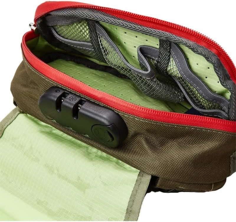 Grüne Farbe Aktivkohlenstofffaser Custom Reisegeruchssicherung Tasche mit Schloss Für Männer Frauen
