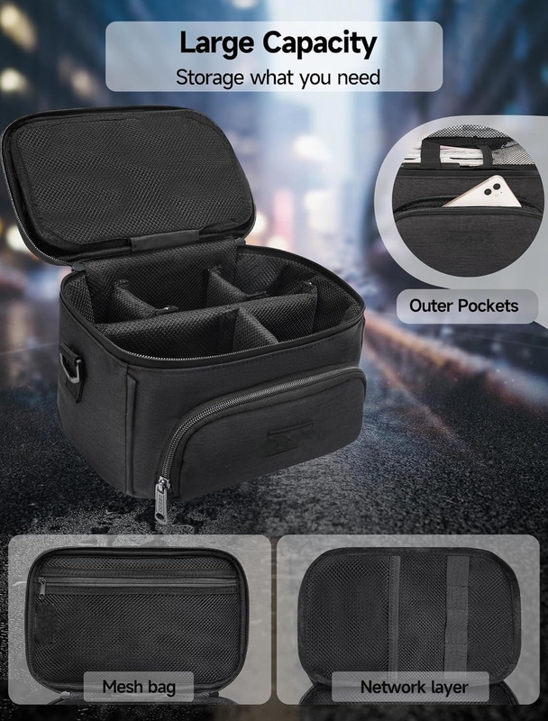 Großkapazität Portable Langlebiger Geruch Custom Reise Geruch Proof Tasche mit abnehmbaren Schultergürtel entfernbaren Trennern