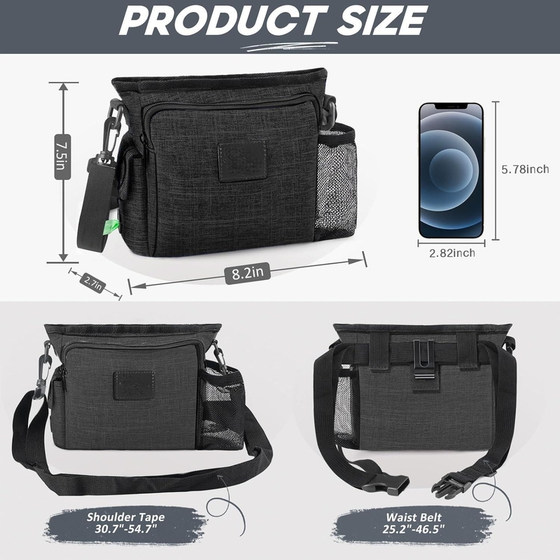 Portable Walking Fanny Pack eingebaute Kacke mit mehreren Taschen verstellbarer Schultergurt