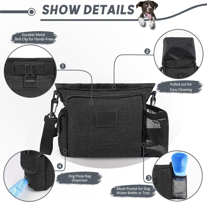 Portable Walking Fanny Pack eingebaute Kacke mit mehreren Taschen verstellbarer Schultergurt