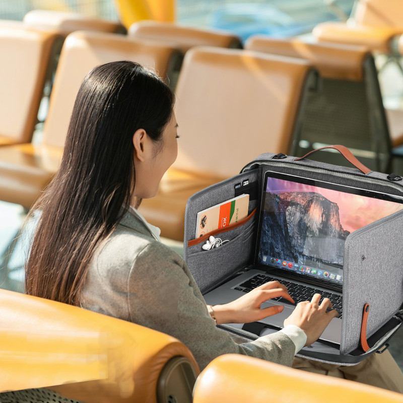 2024 Neue Wasserdichte Computer Laptop Custom Reisetasche mit Schultergurt für Männer Frauen