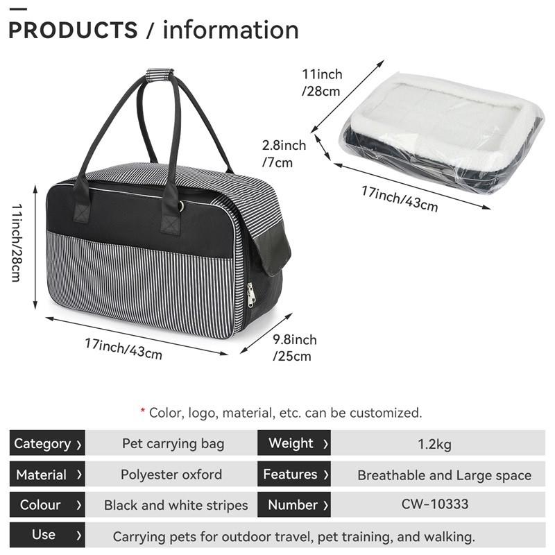 Fluggesellschaft zugelassen Atemnetz Portable Welpe Katze Hund Poop Bag Dispenser benutzerdefinierte Reise Haustier Tasche