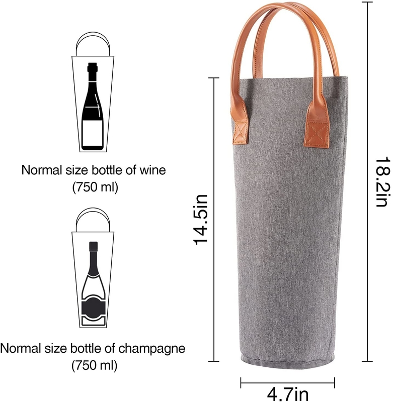Runde tragbare Isolierkühltasche für Baby-Flaschen-Wein-Eisbeutel kleine 4x14“