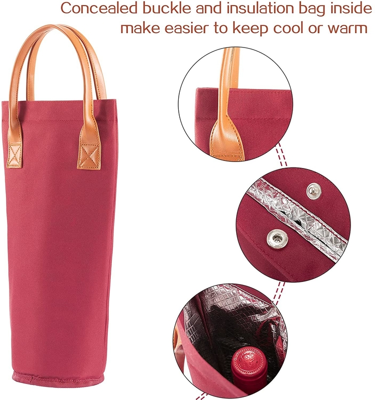 Runde tragbare Isolierkühltasche für Baby-Flaschen-Wein-Eisbeutel kleine 4x14“