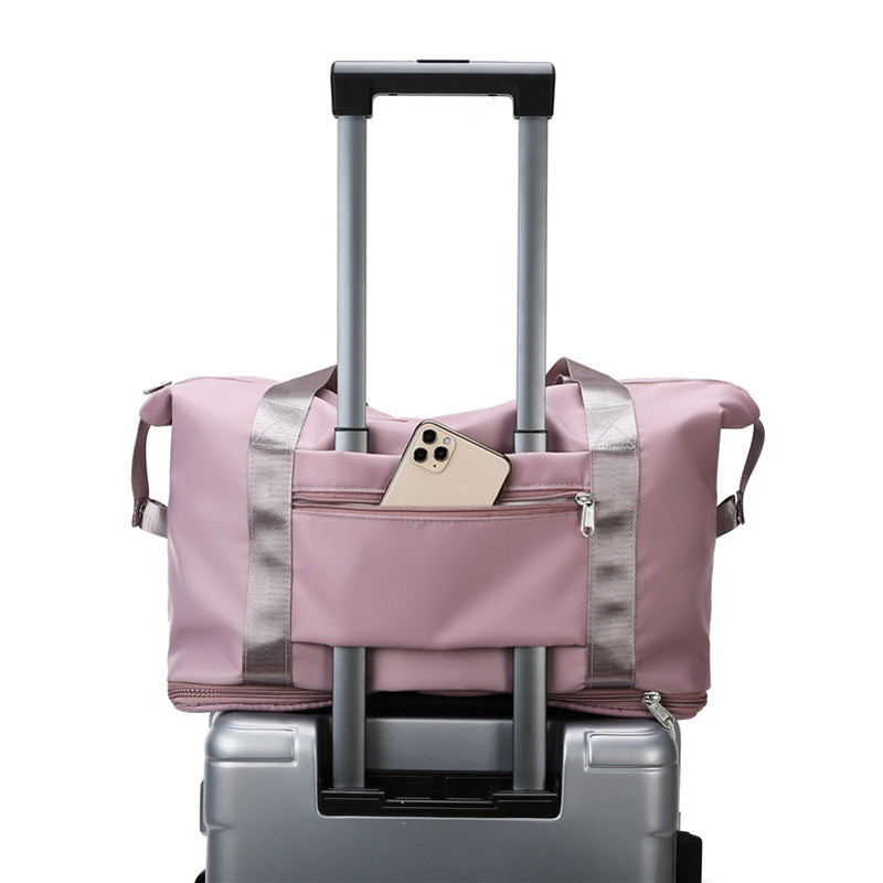 Rollende Frau wasserdichte 10.63x21.65x7.09 des Sport-Düffel-Reise-Taschen-Polyester-210D“