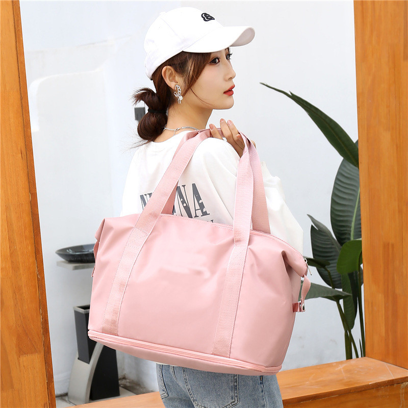 Rollende Frau wasserdichte 10.63x21.65x7.09 des Sport-Düffel-Reise-Taschen-Polyester-210D“
