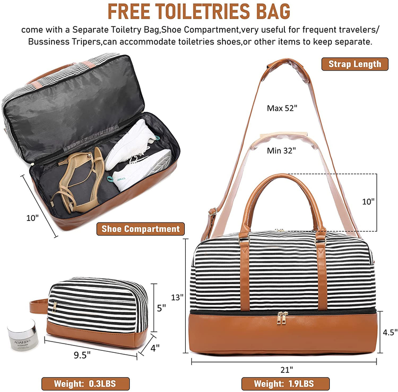 Das Segeltuch-Reise-Seesack-Gepäck Carry On Weekend Tote 16.2x14.5x8 der Männer“